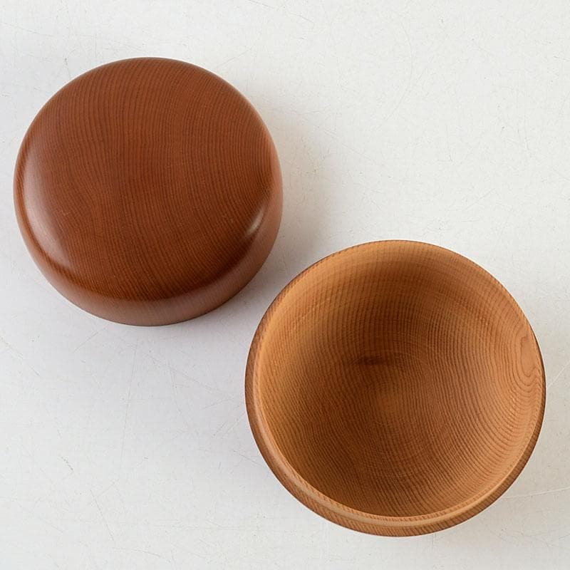 茶道具　天然木　漆塗　大平棗　共箱　V　9335