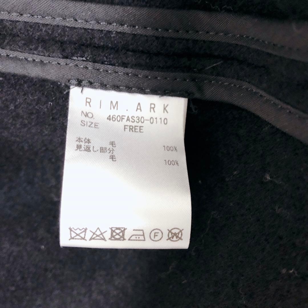 リムアーク　ワイドダブルブレストコート　チェスターコート　ブラック