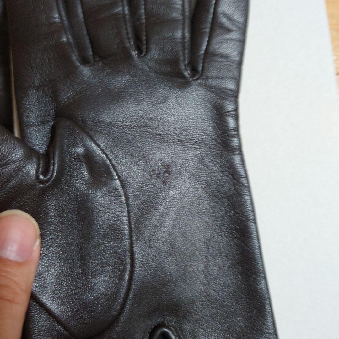 sstain レザー手袋 黒