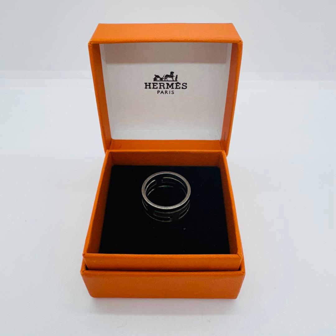 ✨HERMES✨エルメス✨ムーブアッシュ✨Ag925✨シルバー✨Hロゴ✨リング✨