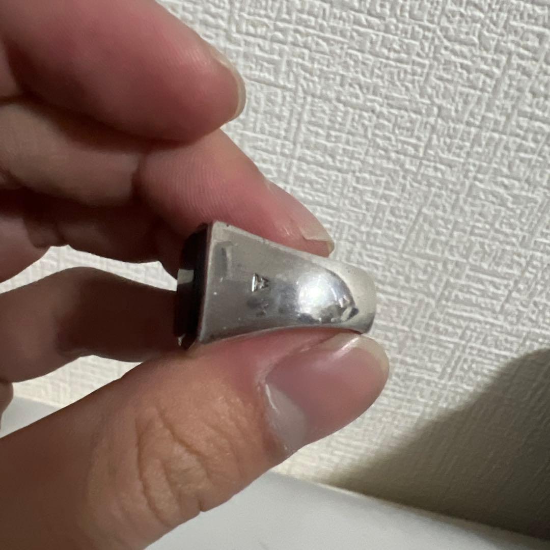 Tom Woodのリング（シルバー925） （クッション・ブラックオニキス）