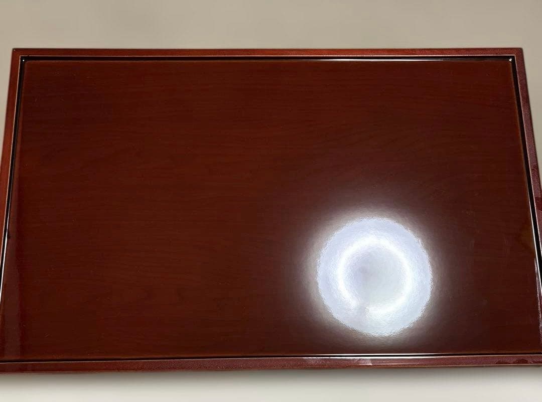 【新品未使用】木製　春慶塗　帯柄　お盆　漆　手盆