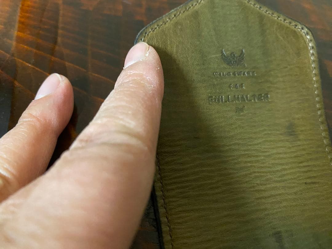 ワイルドスワンズ ペンケース ３本用 オリーブ色 フルハルターコラボ品