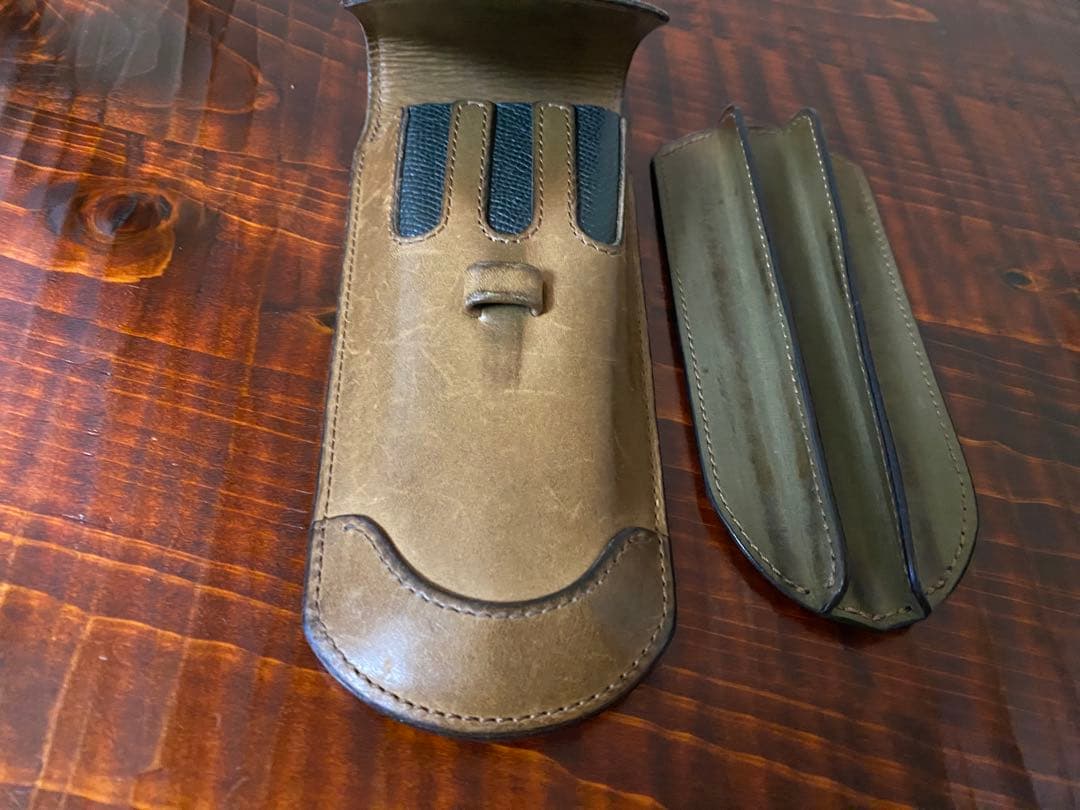 ワイルドスワンズ ペンケース ３本用 オリーブ色 フルハルターコラボ品