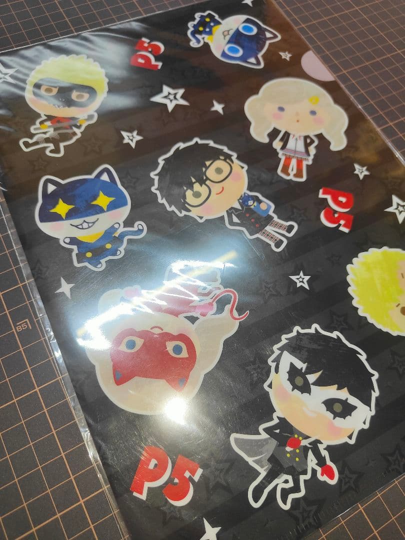 【未開封】ペルソナ5 Sanrio クリアファイル (総柄系) 中外鉱業