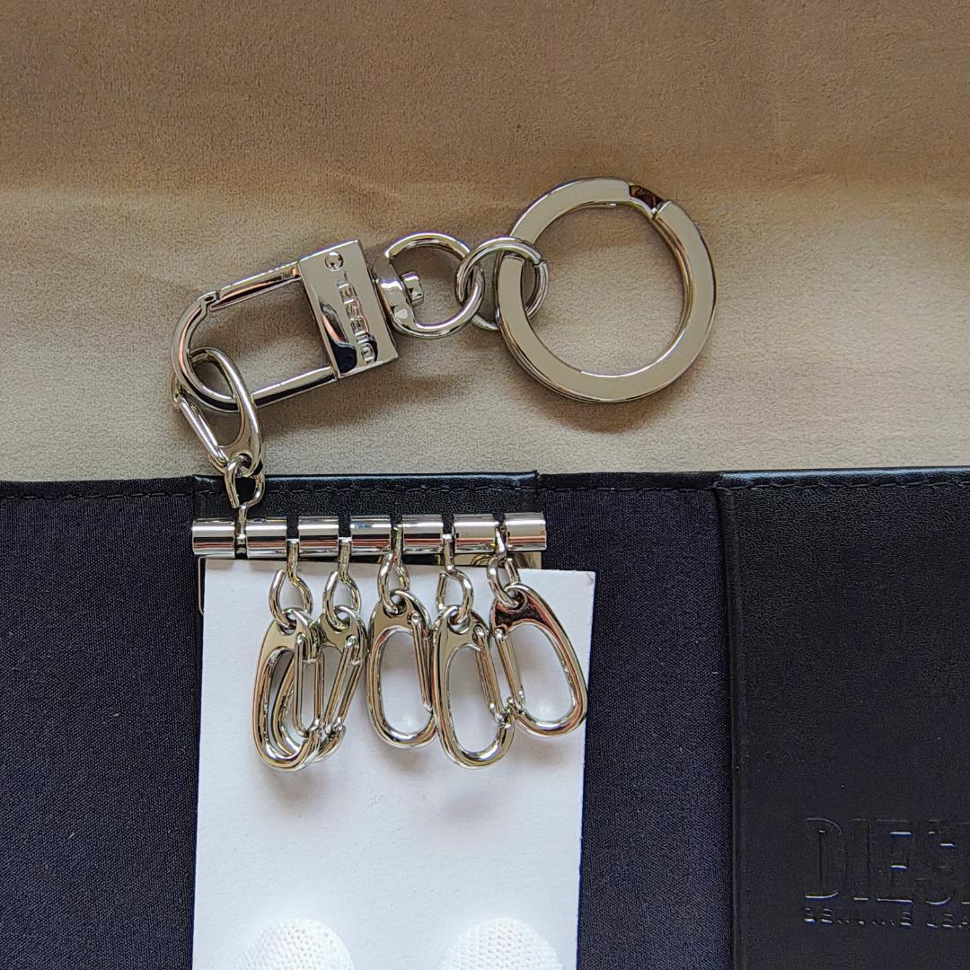 DIESEL ディーゼル キーケース カーキ／ブラック 新品・未使用