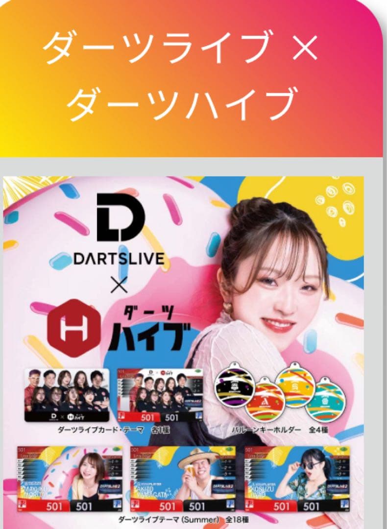 ダーツライブコラボガチャ【森田真結子プロ】