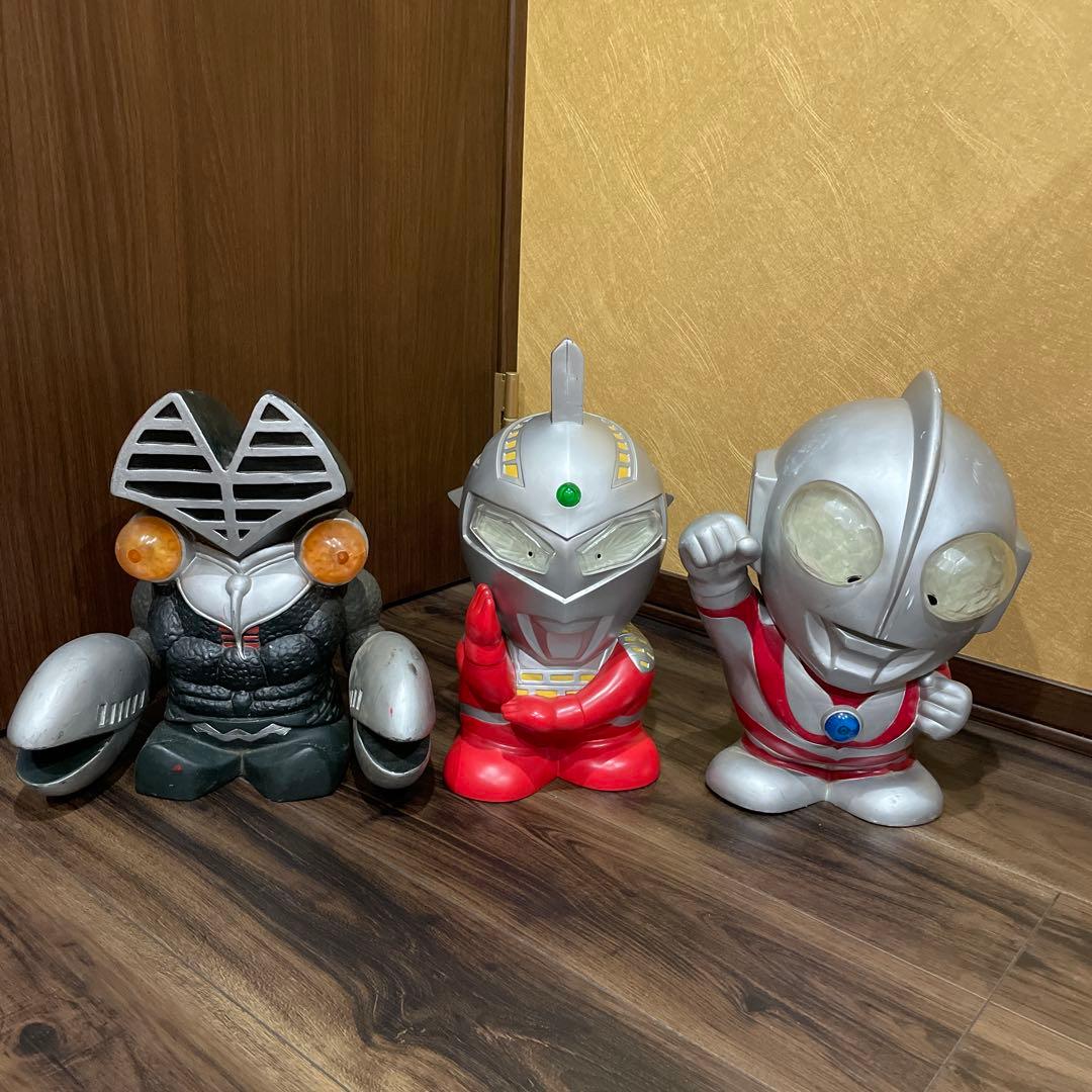 大型　ウルトラマンセブン 貯金箱 バルタン星人　ウルトラマン ソフビ フィギュア