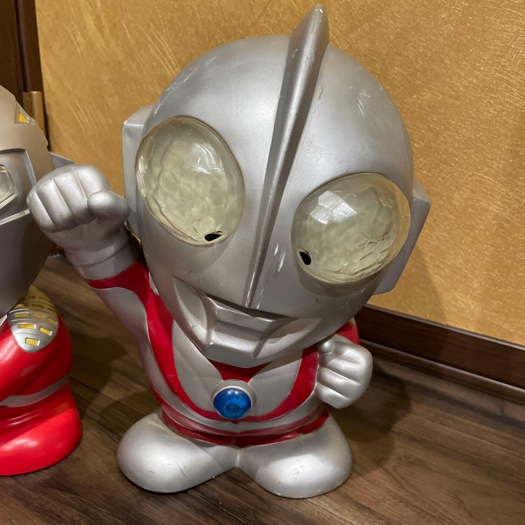大型　ウルトラマンセブン 貯金箱 バルタン星人　ウルトラマン ソフビ フィギュア