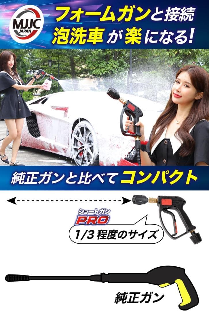 メロディ様【2点セット】トータルメンテ製しなやか高圧ホース20m＆ショートガン