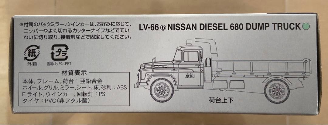 トミカリミテッドビンテージLV-66bニッサンディーゼル680型ダンプトラック