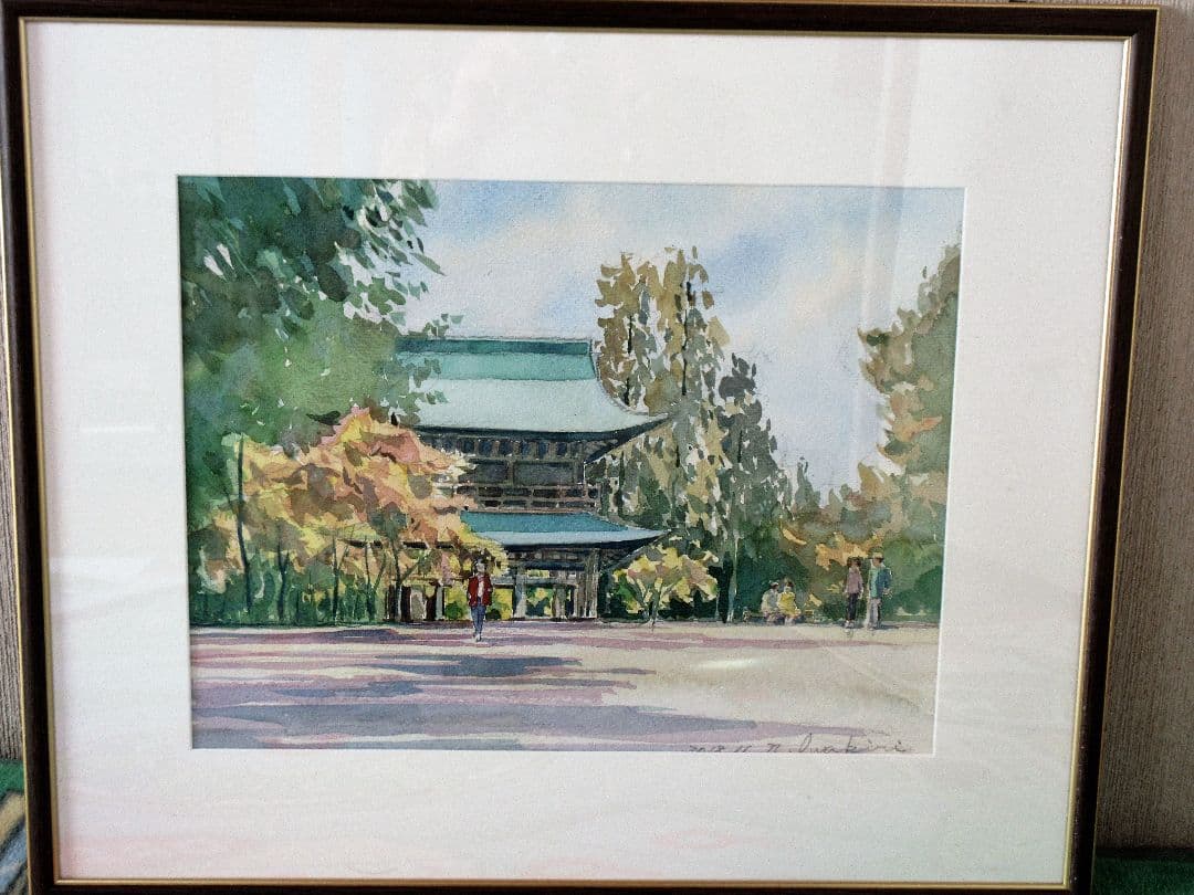 水彩画「円覚寺」