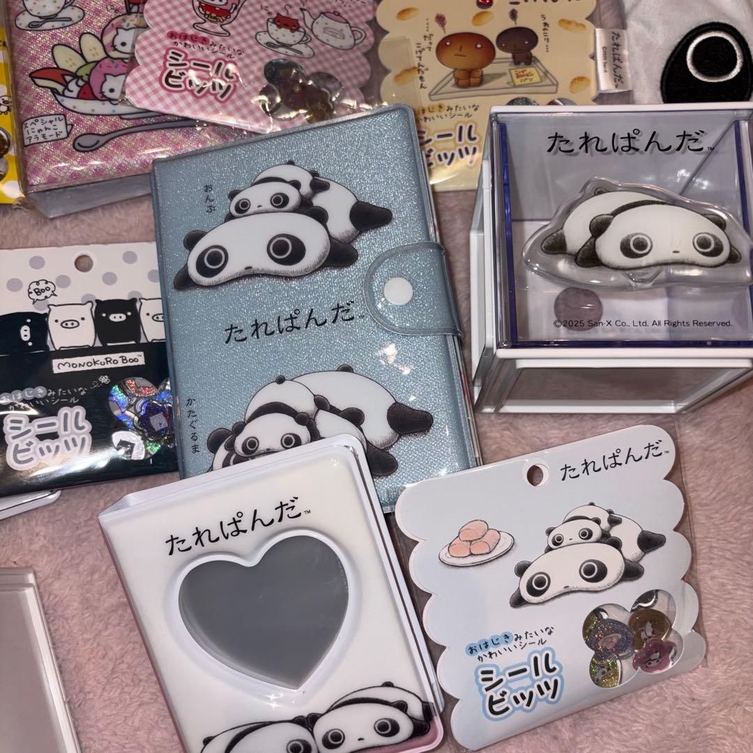 リラックマ　アフロ　たれぱんだ　にゃんにゃんにゃんこ　シール　san-x