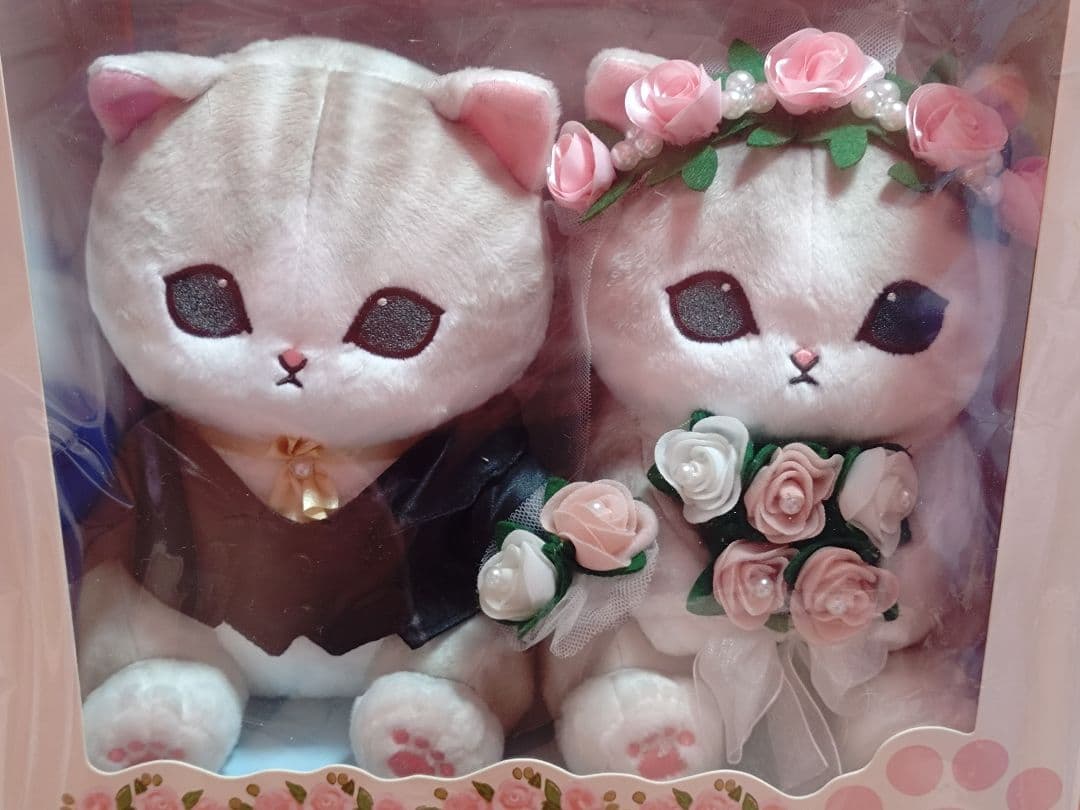 mofusand にゃんこのウェディングペア　ぬいぐるみ