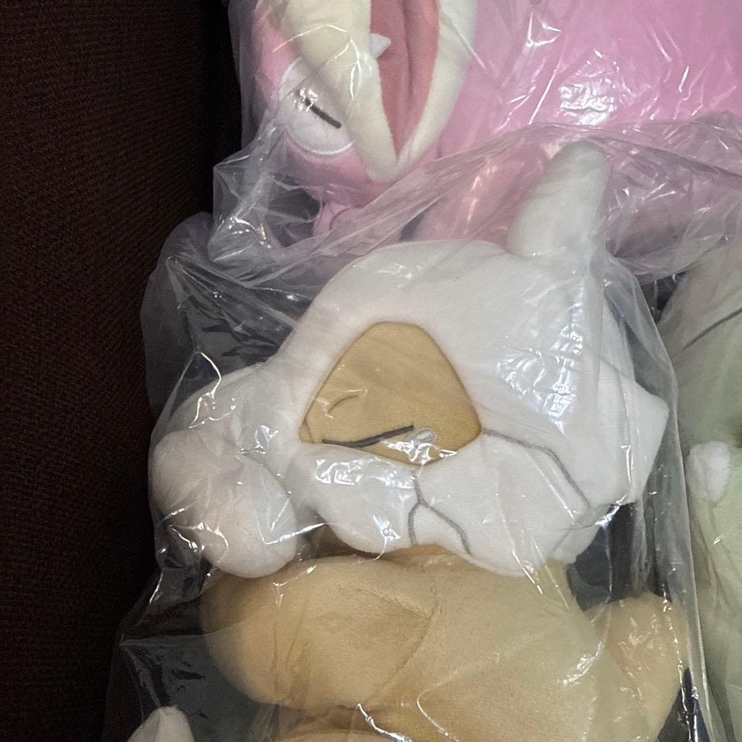 もっちりぬいぐるみPokémonSleep おやすみカラカラ ヤドン　チコリータ