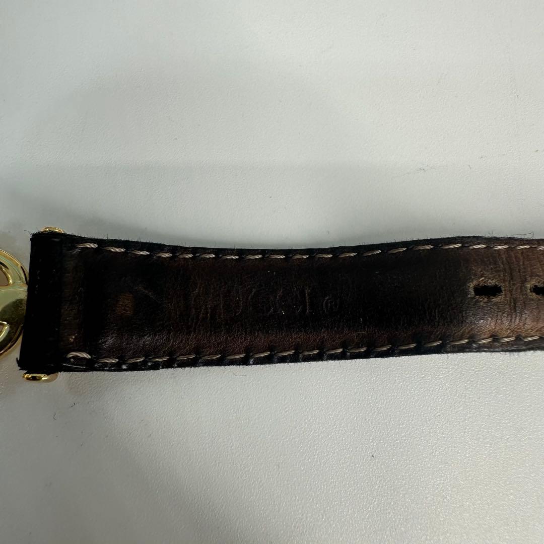 GUCCI★グッチ 時計 ホースビット腕時計 レディースゴールド 黒レザーベルト