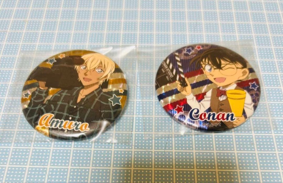 名探偵コナン 映画撮影 AGF会場 限定 特典 缶バッジ 安室　コナン