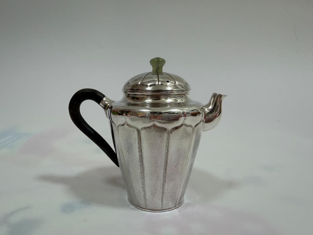 純銀製 菊紋 急須 銀瓶 煎茶道具