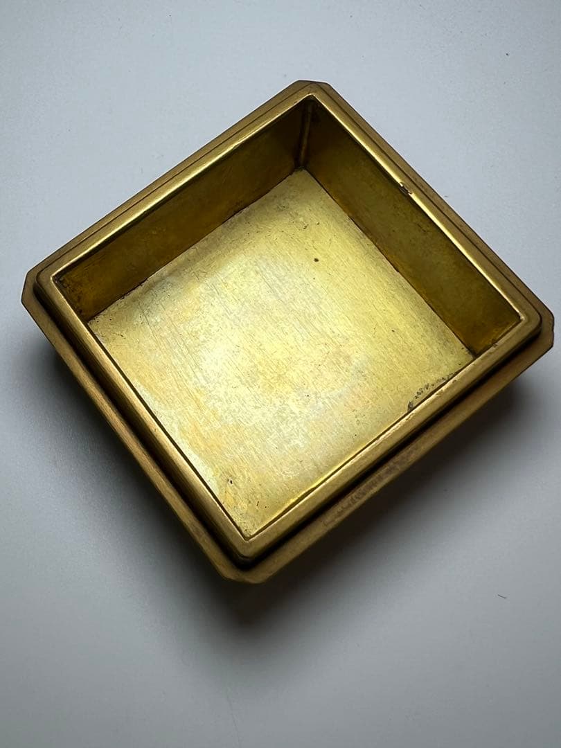 香道具 時代蒔絵 金蒔絵花草風景図香合 金地内金梨地 箱付 明治時代蒔絵　古美術