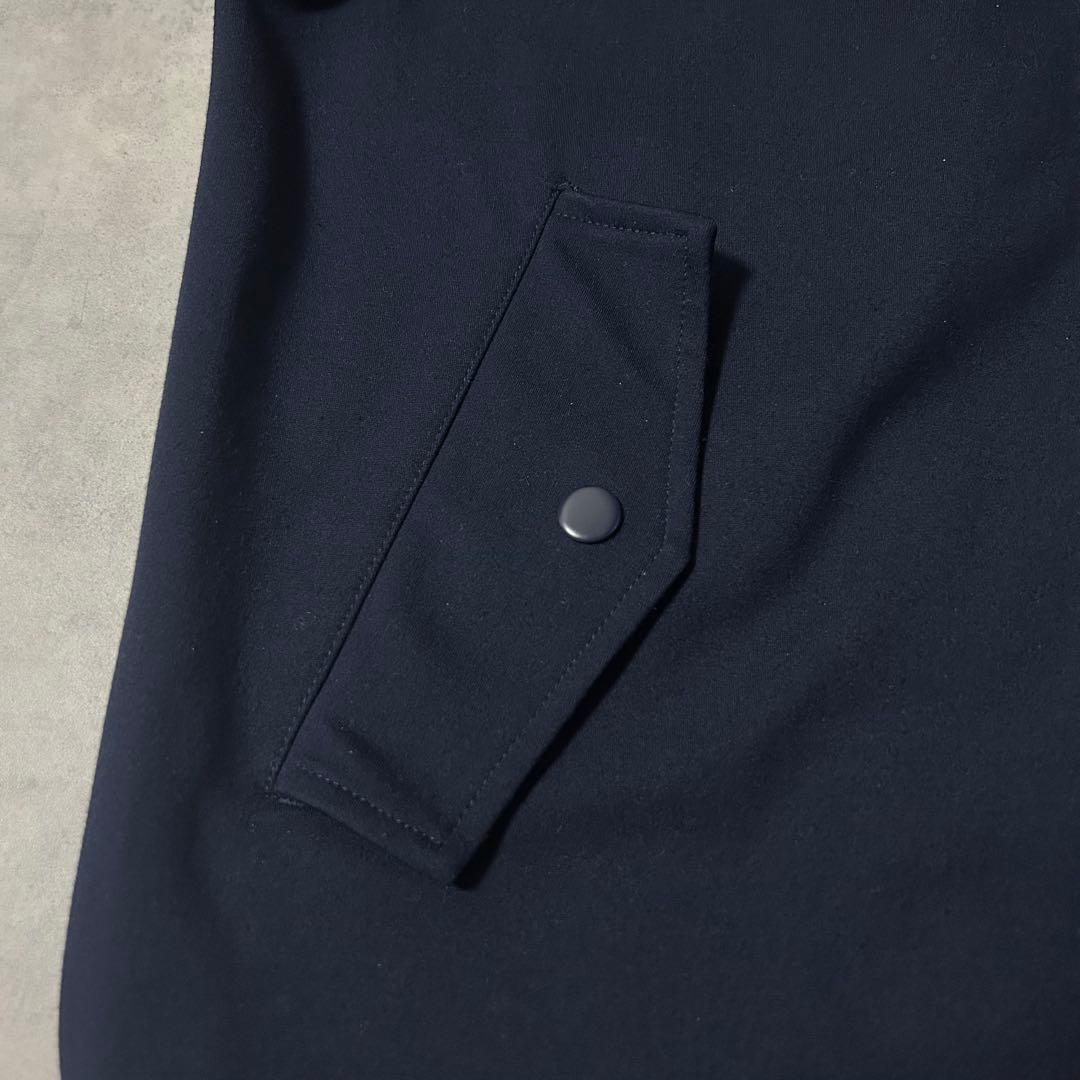 ムータマリン ドライバーズジャージ ポンチブルゾン ダブルジップ ロゴ ネイビー