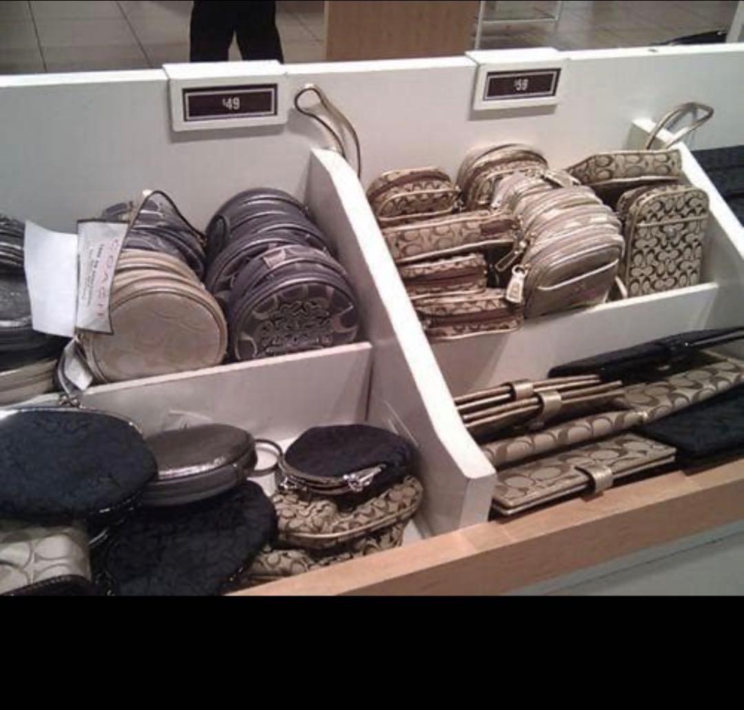 人気のCOACHコーチ極上レザータビー ミディアム ウォレット 二つ折り財布