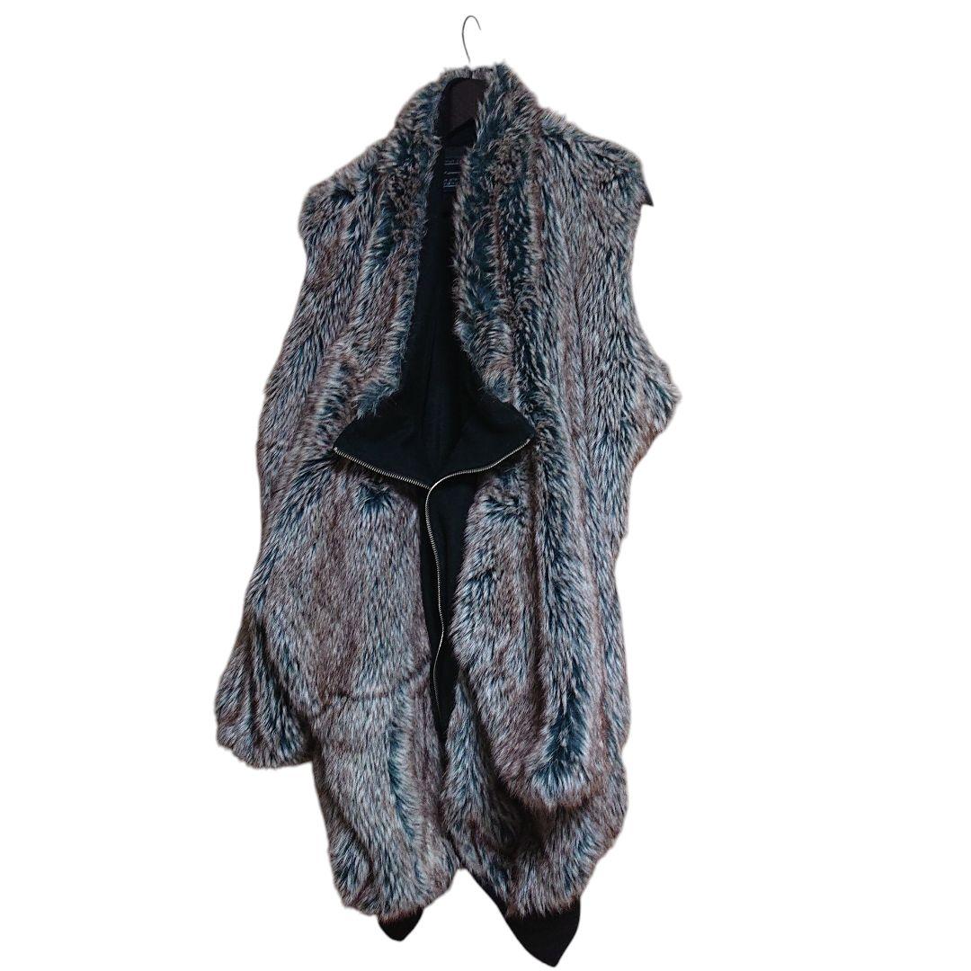 最終値下 fabrics interseason ベストコートファーベスト