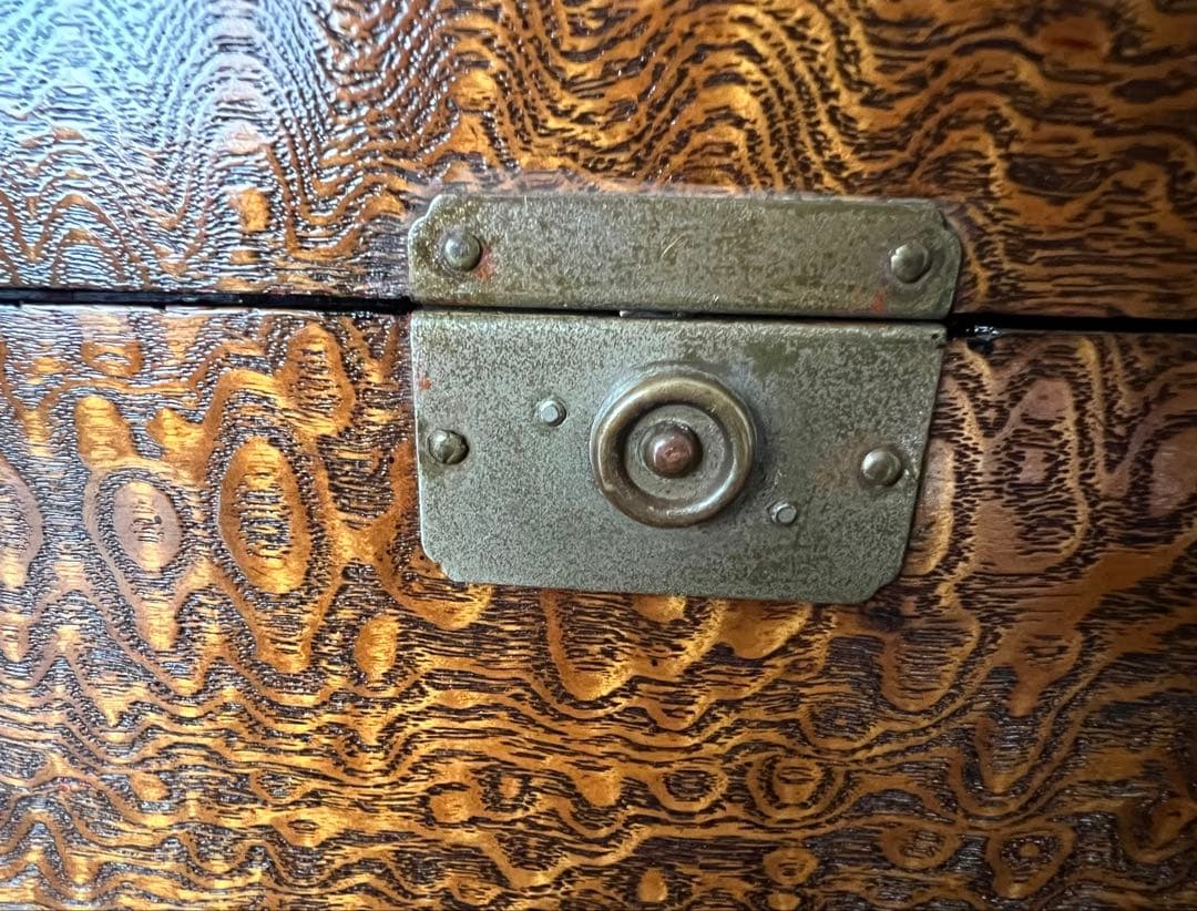 アンティーク木箱 小物収納 美木目