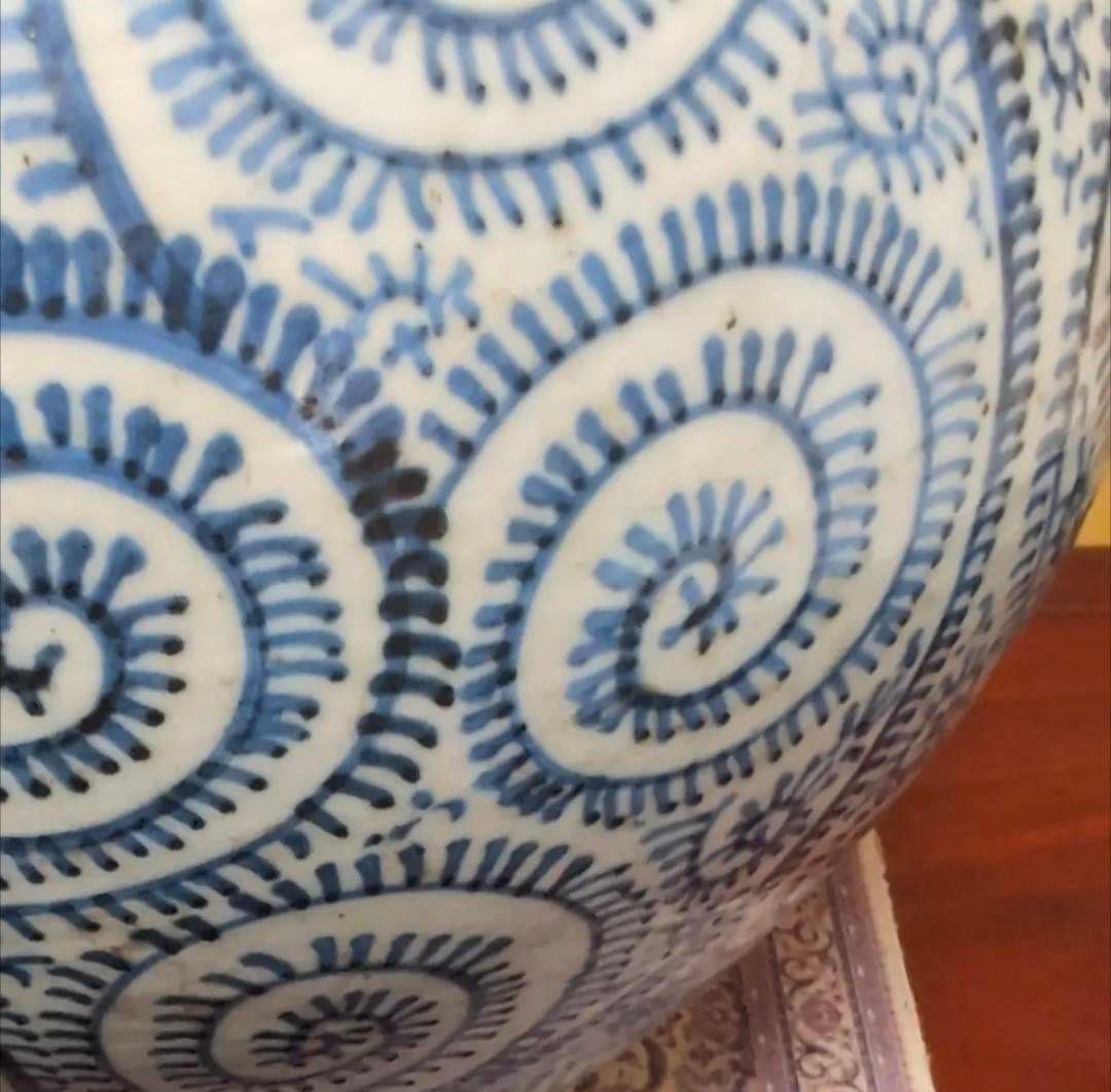 古伊万里　蛸唐草模様　鶴首徳利　花瓶