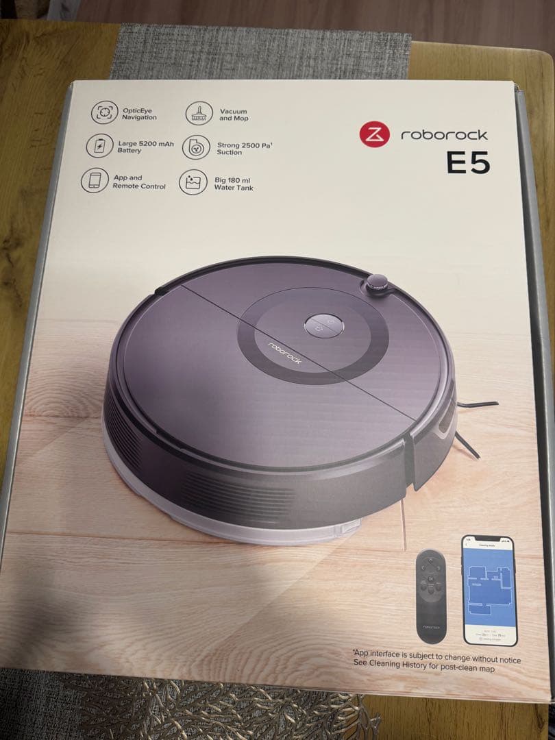 Roborock E5 自動掃除機 2500Pa