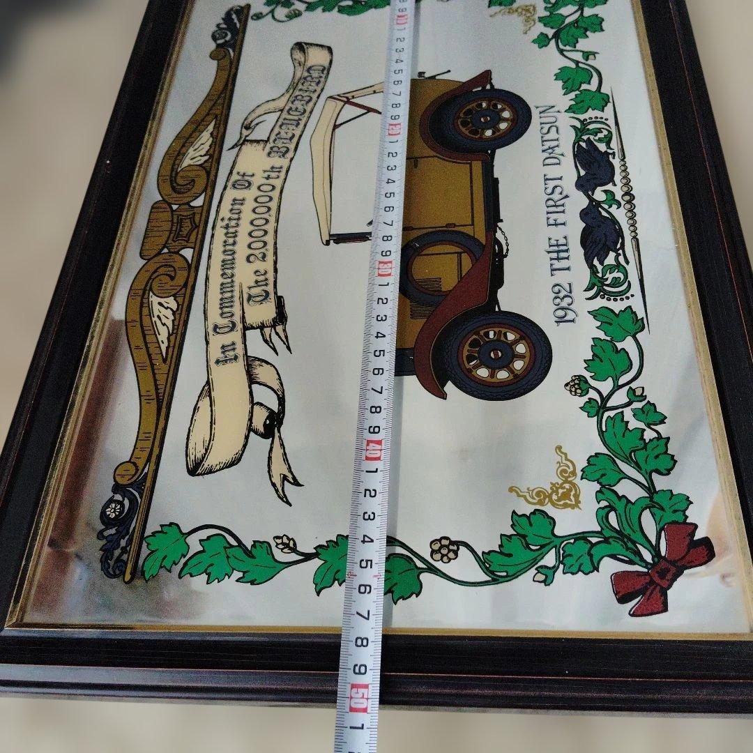 FIRST DATSUN アンティーク　日産　ミラーパネル　BLUEBIRD