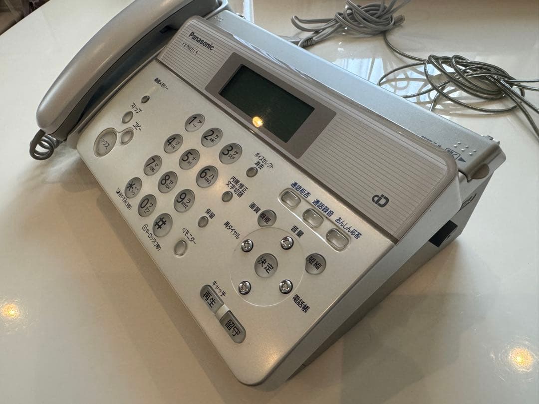 希少/美品)Panasonic KX-PW211-S 電話機 感熱紙FAX 親機