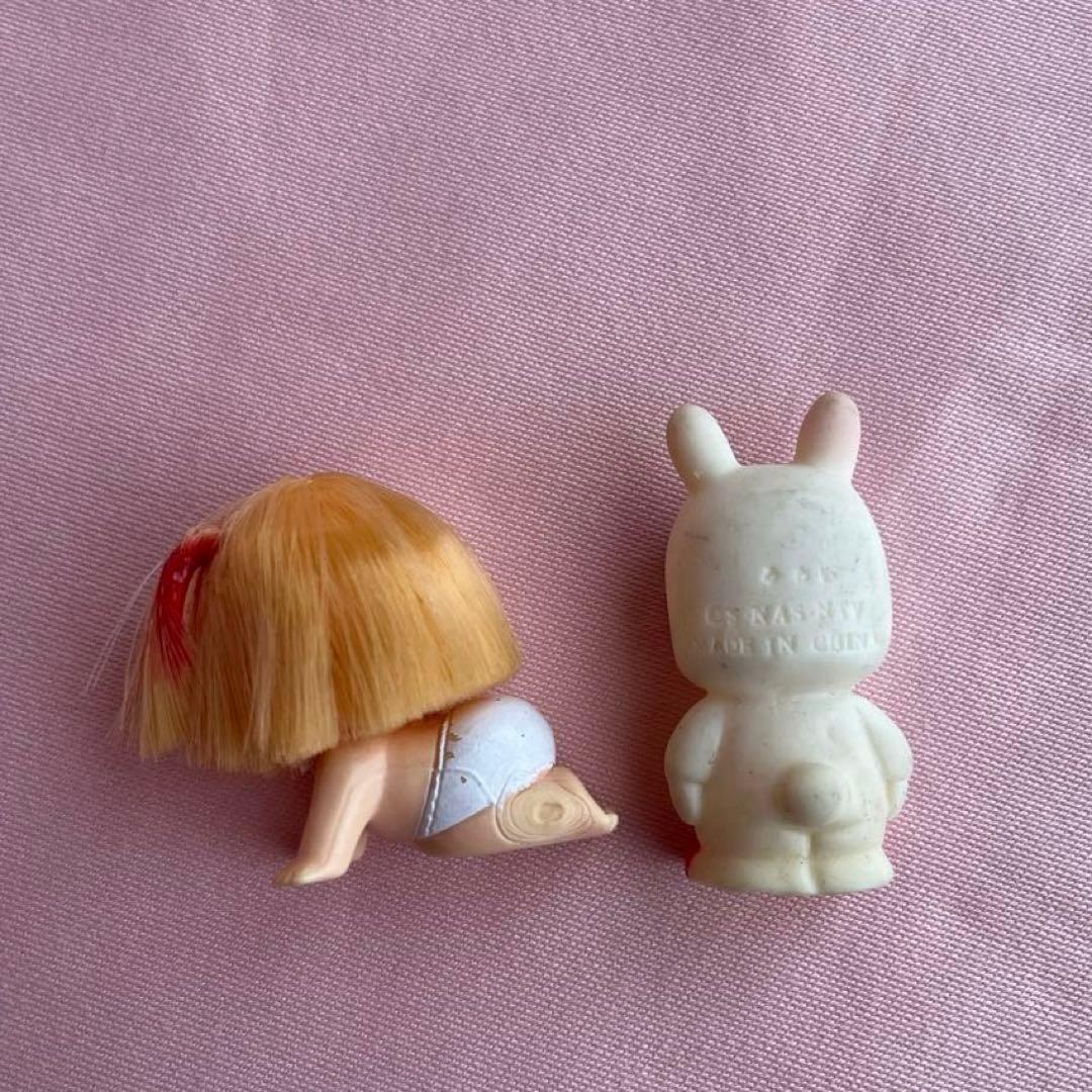 ママは小学4年生 フィギュア ミニドール　指人形 当時品　ソフビ　レア