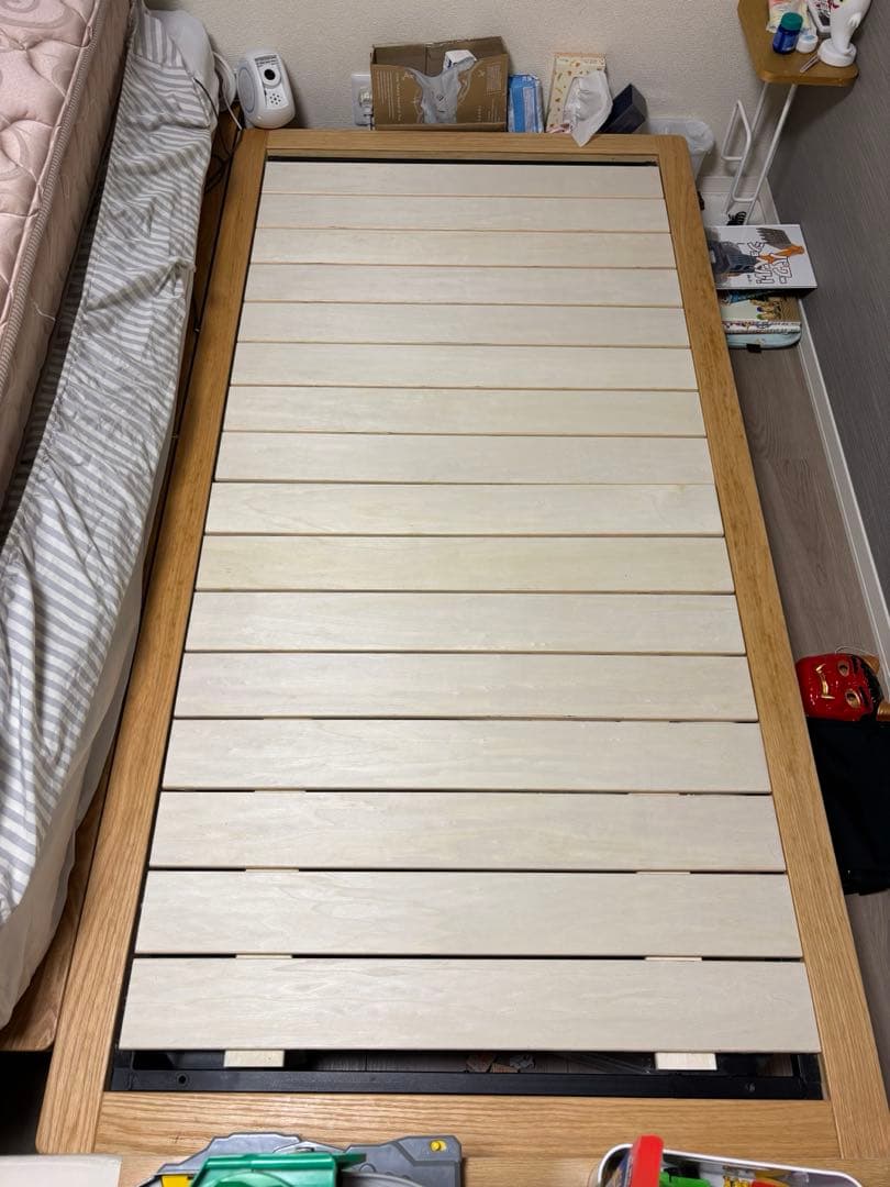 無印良品　シングルベッドフレーム　オーク　送料込み