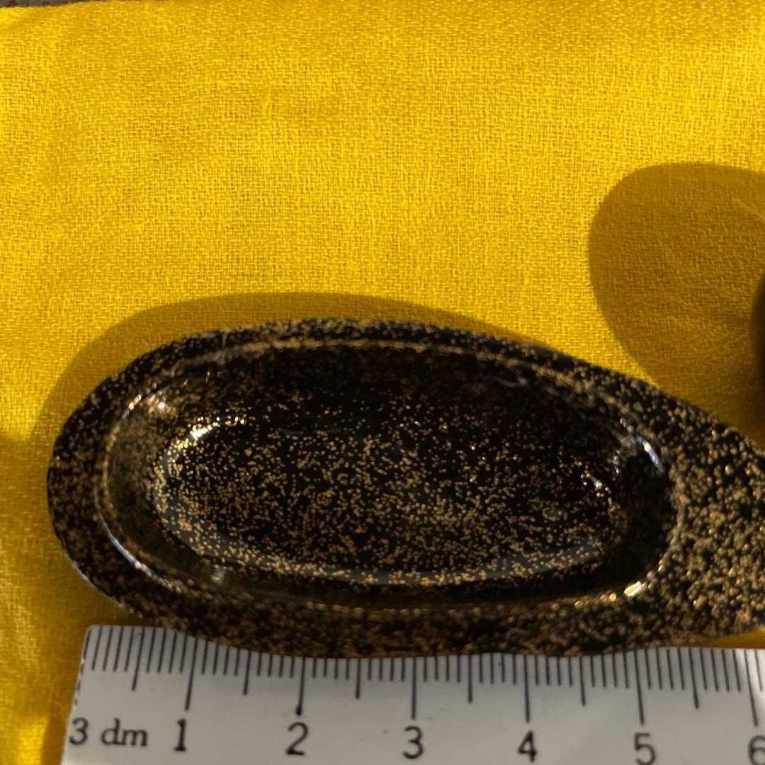 輪島　漆塗りナス型香合 木箱入り　信田福弥作