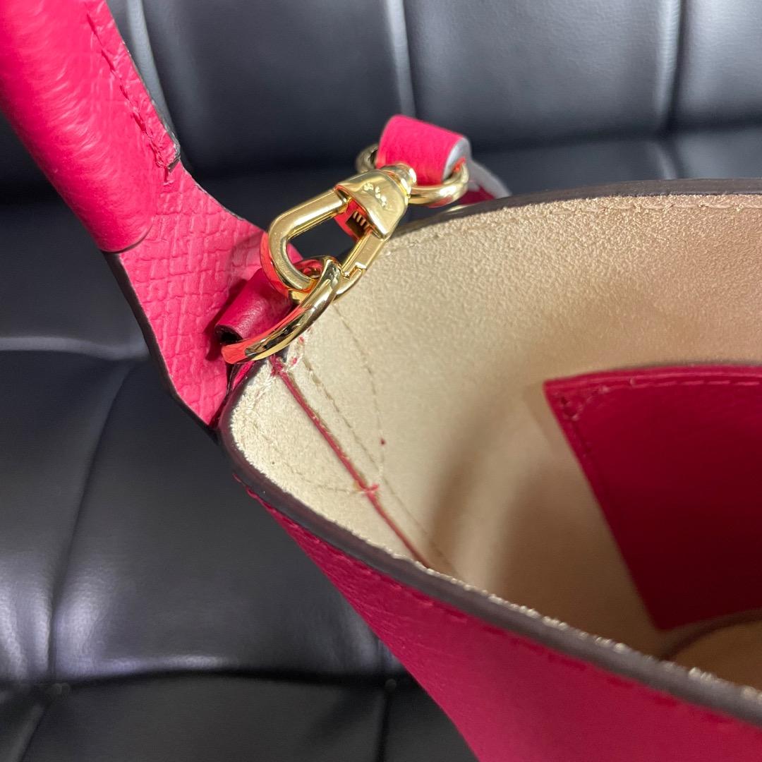 A10美品✨ロンシャン エピュレ 2WAY ショルダーバッグ レザー ピンク系