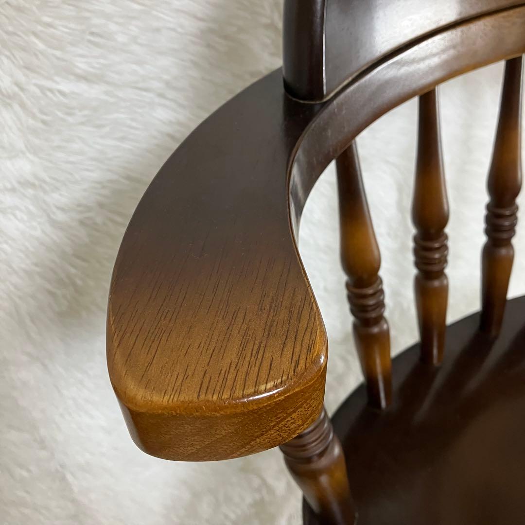 飛騨産業　キツツキ　ウィンザーチェア　2脚セット　ダイニング　クラシック　茶色