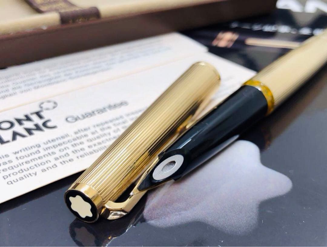 モンブラン　★稀な未使用に近い！金運を呼ぶ総金張りマイスターの銘品！No1246