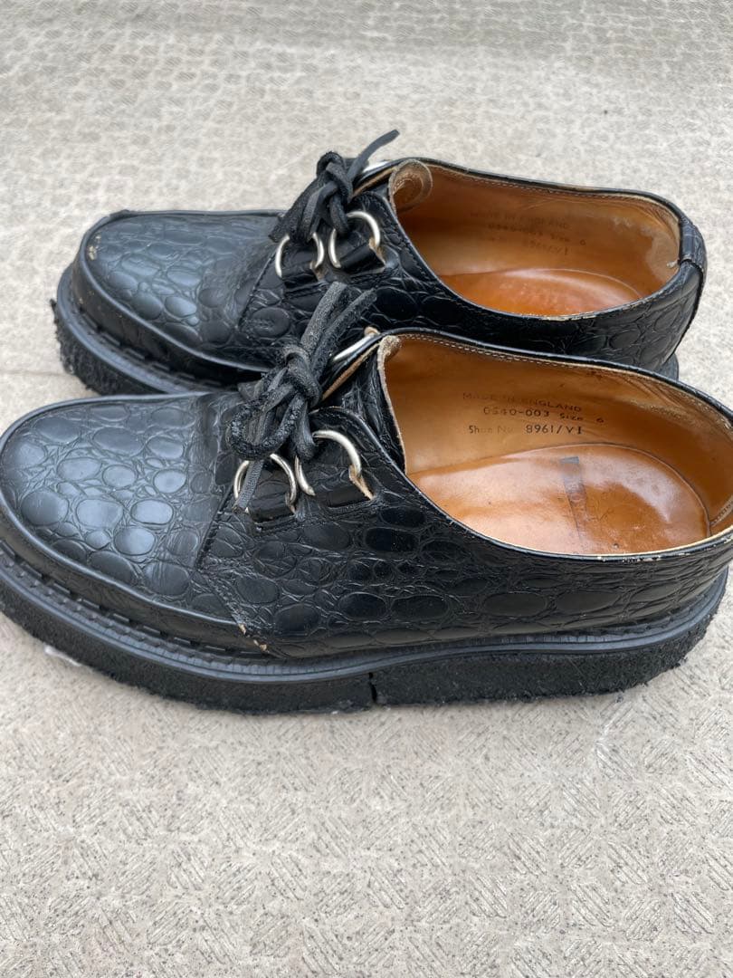 E COX 8961 クロコダイル UK6 ジョージコックス