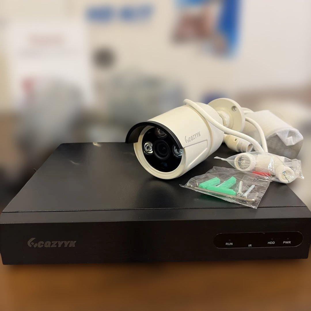 防犯カメラ4台　500万画素　2TBHDD 12/15までお値下げ中‼️