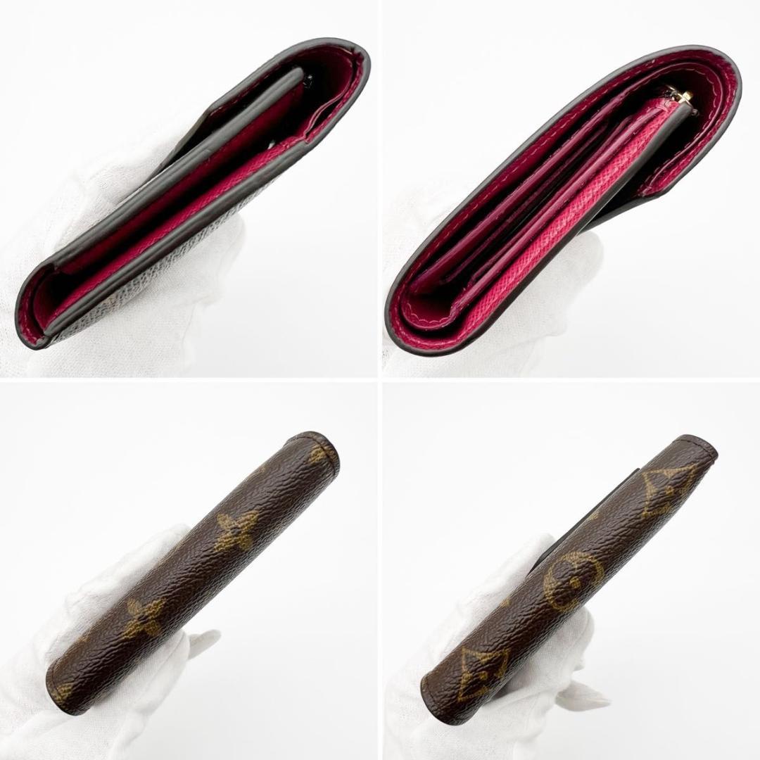 【美品】ヴィトン モノグラム ポルトフォイユ ヴィクトリーヌ フューシャ 財布