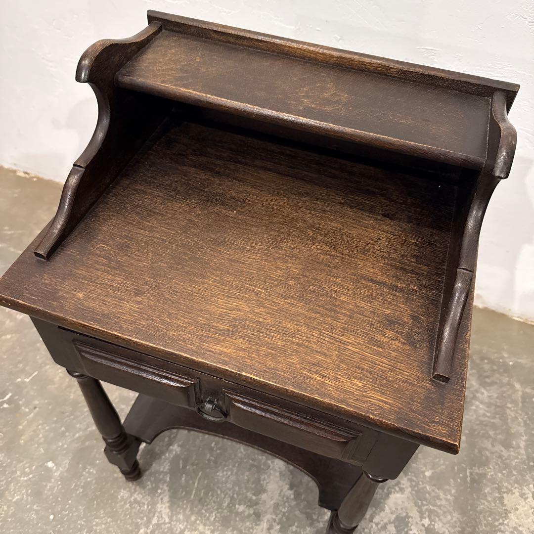 ビンテージ　木製サイドテーブル　ベッドサイドテーブル　2