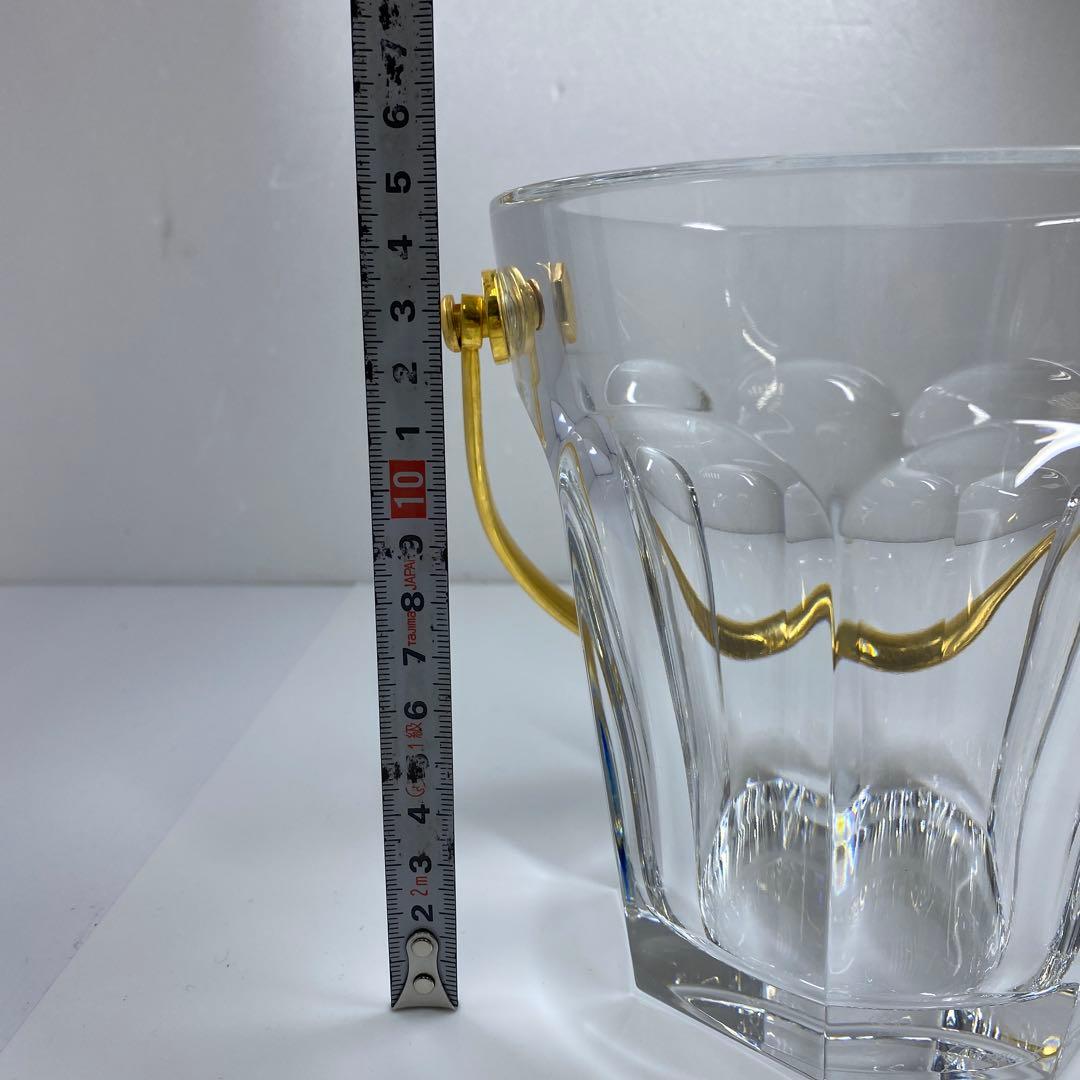 バカラ　アルクール金ハンドル付アイスベール高さ15㎝トコチ東な7-0323☆2F