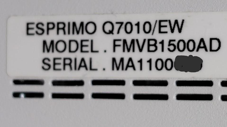 358： モニター付ESPRIMO Q7010/EW デスクトップPC USED