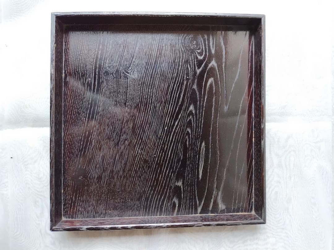 【当時物】大正　木製　角盆　会席膳　お膳　拾客揃　収納木箱付　骨董