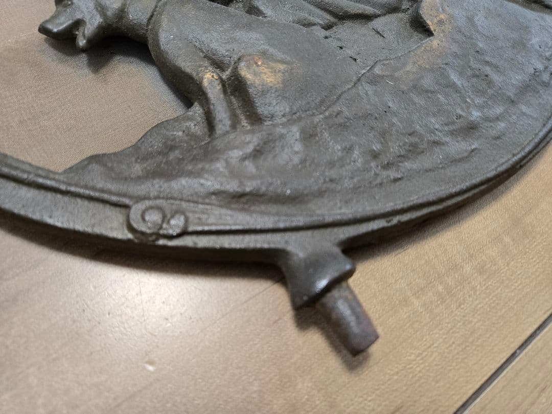 日本軍　軍用犬衝立て　レリーフ