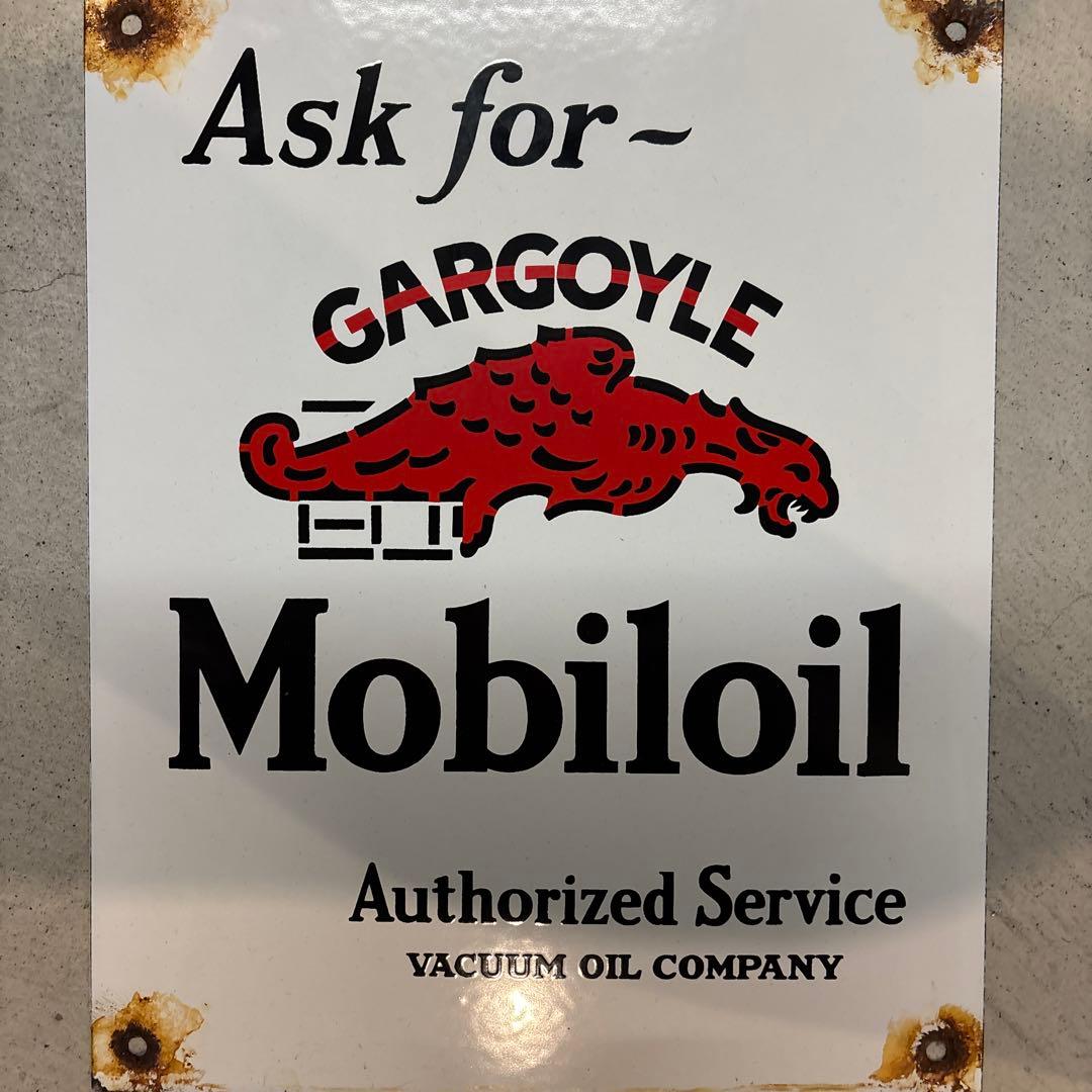 Mobile oil Gargoyle ヴィンテージ　看板