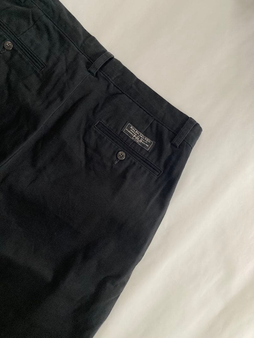 90s Ralph Lauren ラルフローレン チノパン ポロチノ ブラック