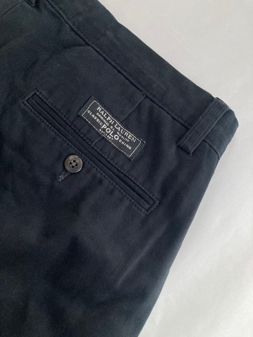 90s Ralph Lauren ラルフローレン チノパン ポロチノ ブラック