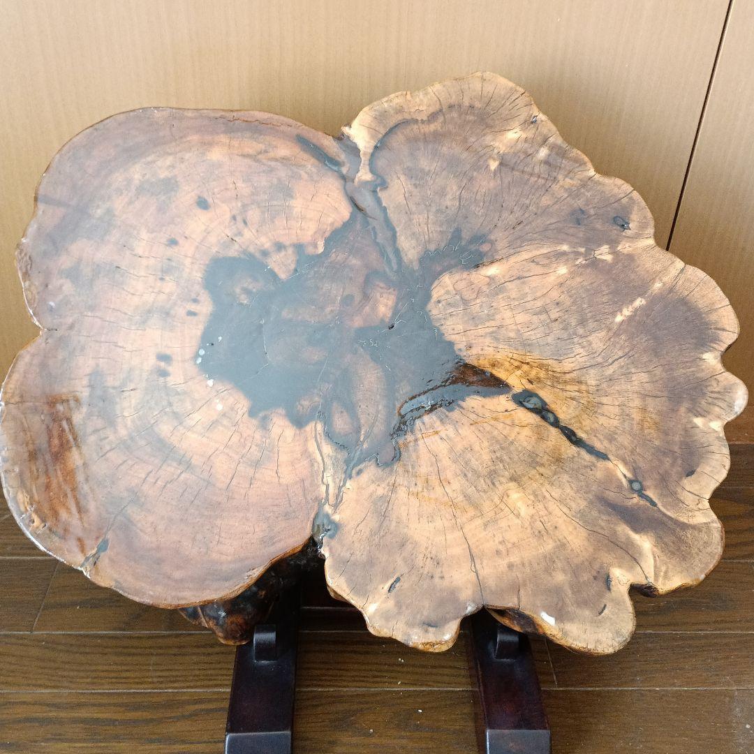 天然木　黒柿置物 樹齢150年以上の希少黒柿の置物