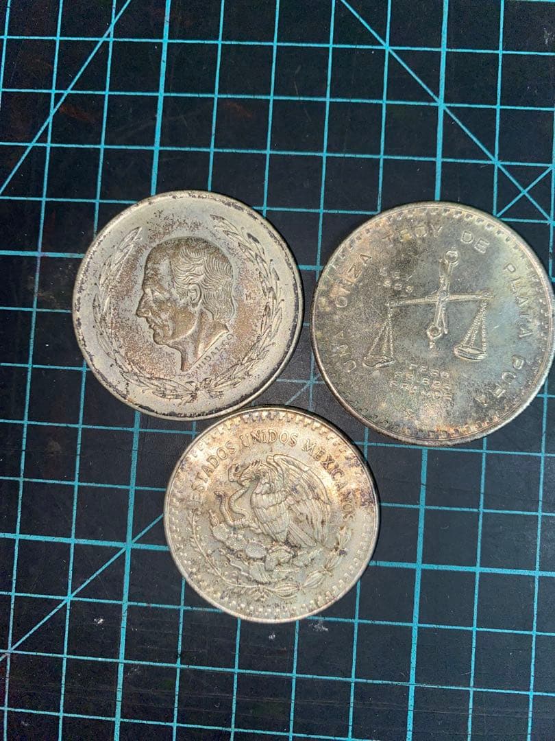 メキシコ ペソ 銀貨 5枚セット 外国 硬貨 貨幣